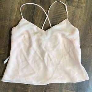 Light Pink Camisole w/ Flowers on Straps